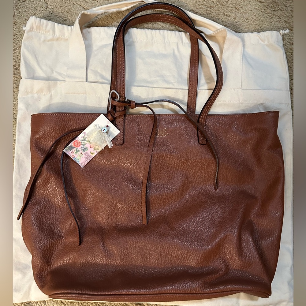 Johnny Was Leather Tote Leather Tippi Tote Bag